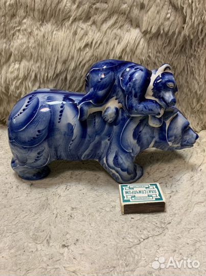 Штоф Медведь с медвежонком