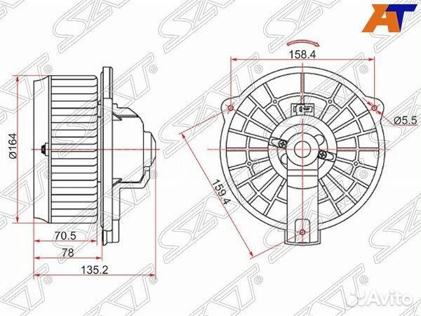 Мотор отопителя салона honda CR-V, honda CR-V RD5
