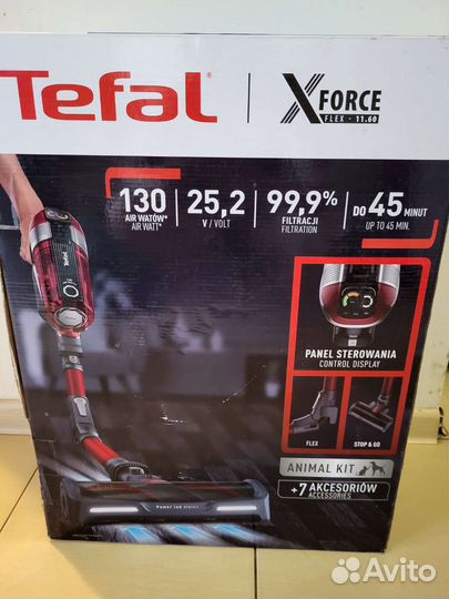Вертикальный пылесос tefal