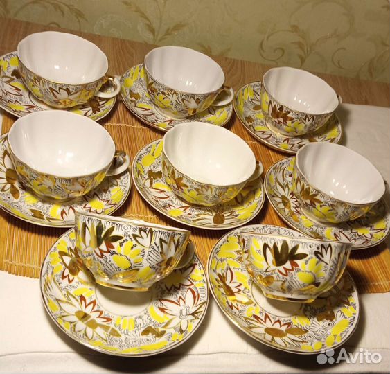 Чайный сервиз лфз Ромашки 8 пар