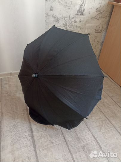 Зонт для коляски универсальный чёрный