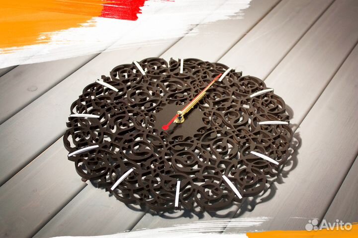 Часы из дерева ручной работы