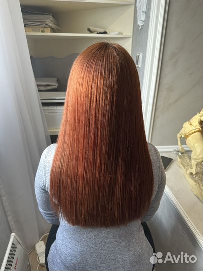 Кератиновое выпрямление волос