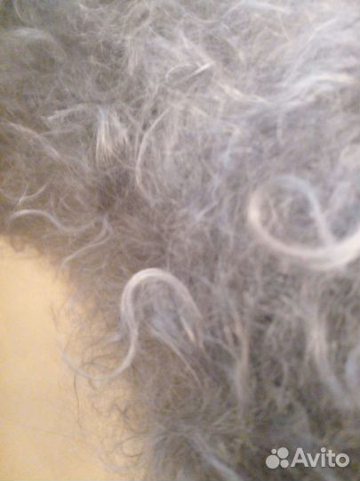 Пуховая косынка Новая кудрявая 135 х 70 козья