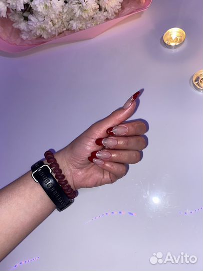 Маникюр наращивание