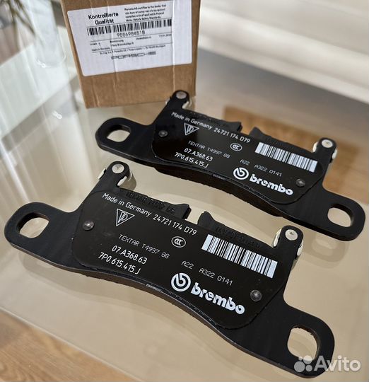 Колодки тормозные задние Porsche Cayenne 958