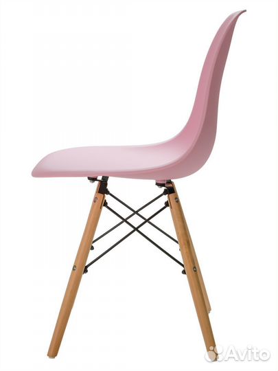 Стул в стиле eames DSW,розовый, 1 шт