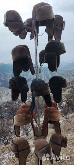 Шапка ушанка мужская натуральная овчина