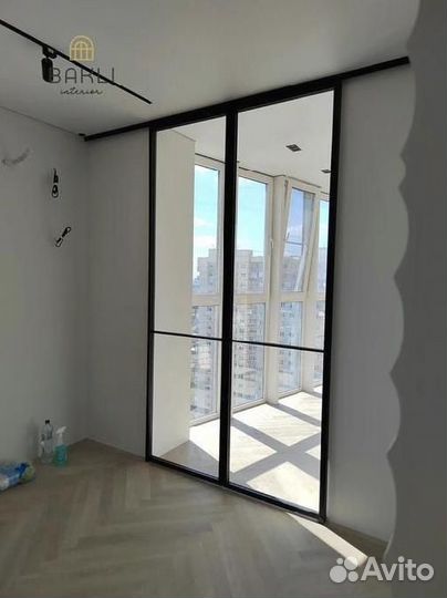 Раздвижные перегородки Лофт, двери-купе