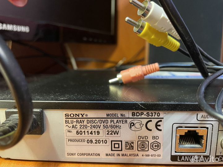 Blu ray плеер sony bdp-S370