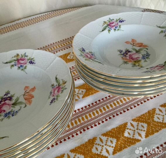 Тарелка/Чехия/Мейсенский букет