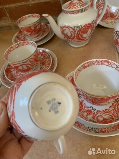 Сервиз чайный роза лфз СССР