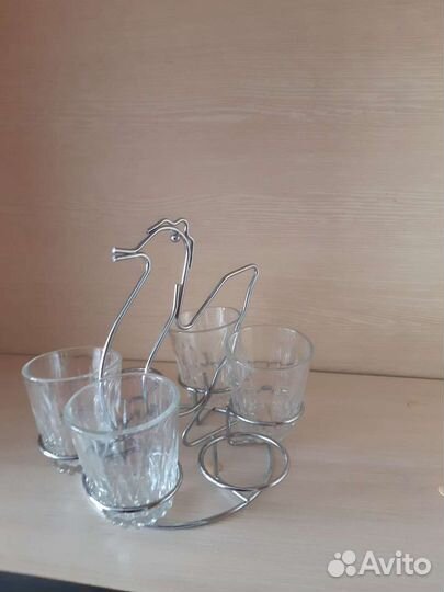 4 Стопки на подставке СССР