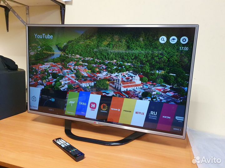 Телевизор lg 43 Wi-Fi, Bluetooth, SMART TV