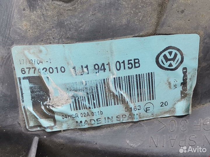 Фара передняя для Volkswagen Golf 4 1J1941017B