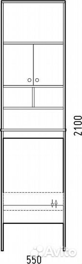 Шкаф Corozo Комфорт 55 SD-00000342 белый