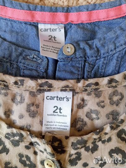 Блузки кофточки рубашки Carter's 92-98 см