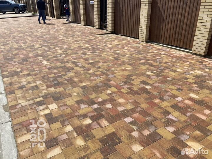 Тротуарная плитка, бордюры с работой под ключ