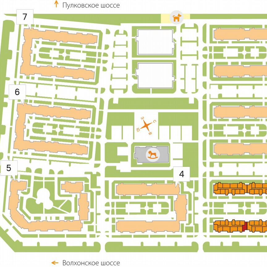 2-к. квартира, 54,1 м², 2/5 эт.