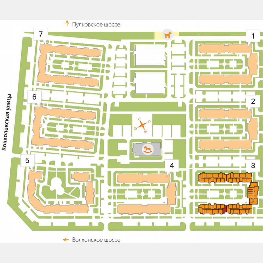 2-к. квартира, 54,1 м², 2/5 эт.