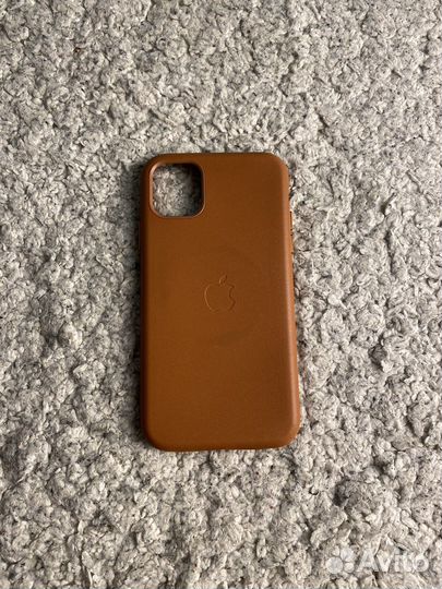 Оригинальный кожаный чехол iPhone 11