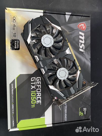 Видеокарта gtx 1050 ti 4gb MSI