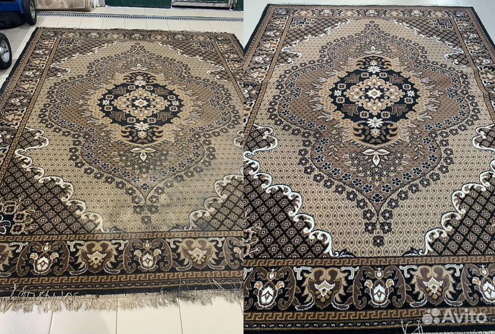 Стирка ковров в современном цехе. Вывоз/доставка