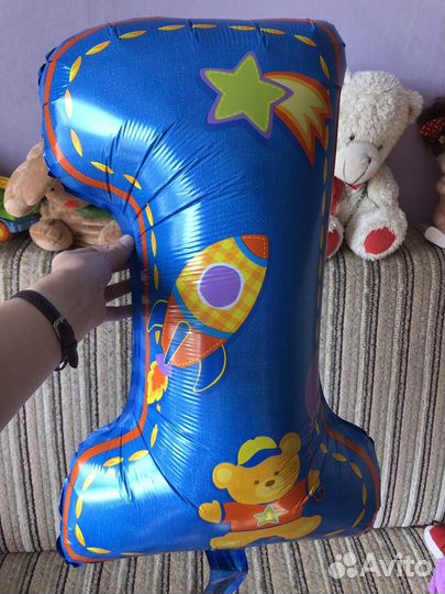 Праздничный шарик из фольги для малыша