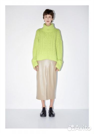 Кожаная юбка Lime