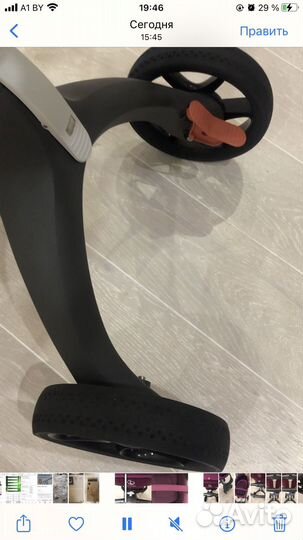 Коляска stokke xplory V5 purple 2 В 1