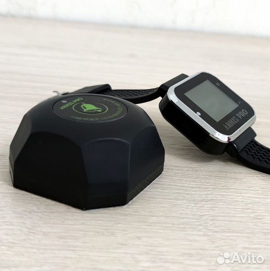 Кнопка вызова официанта модель Бургер с часами