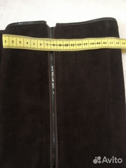 Сапоги женские замшевые