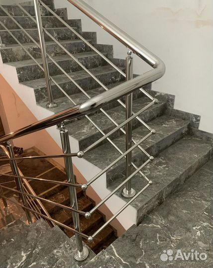 Пeрилa для лестниц / пopучни из нeржавейки