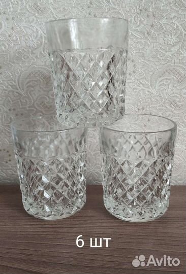 Набор из богемского стекла кувшин со стаканами