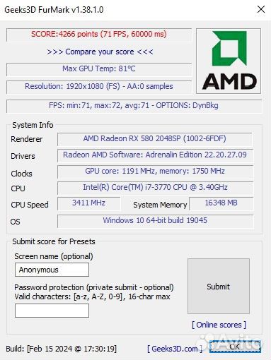 Игровой пк RX580/I7-3770/SSD/HDD/16GB