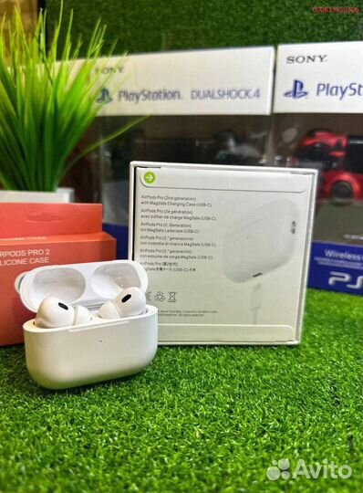 Airpods Pro 2 Gen. с гарантией и стильным чехлом