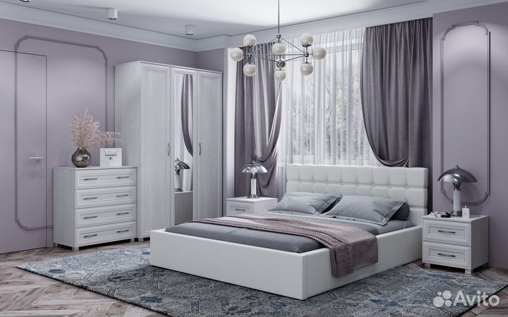 Мягкая кровать с подъемным механизмом