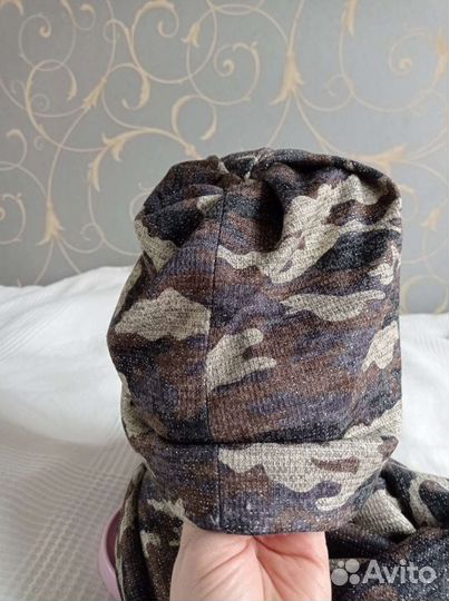 Шапка весна/осень на флисе