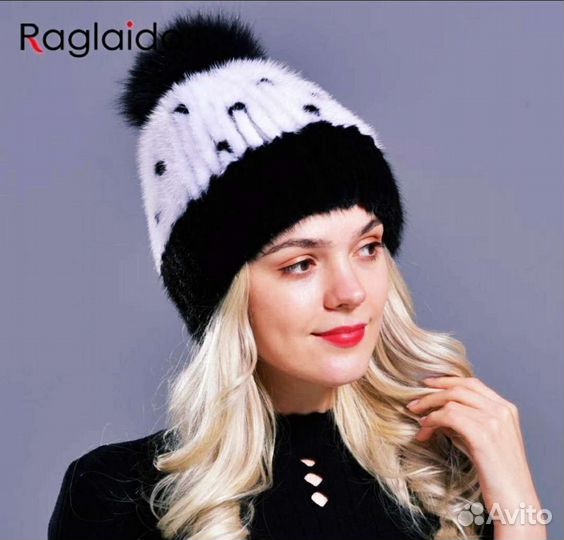 Шапка новая, мех - натуральная норка
