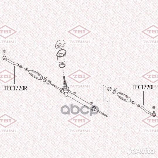 Наконечник рулевой тяги nissan Micra/Note/Tiida