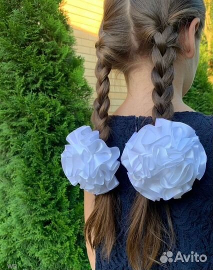 Бантики для волос на 1е сентября