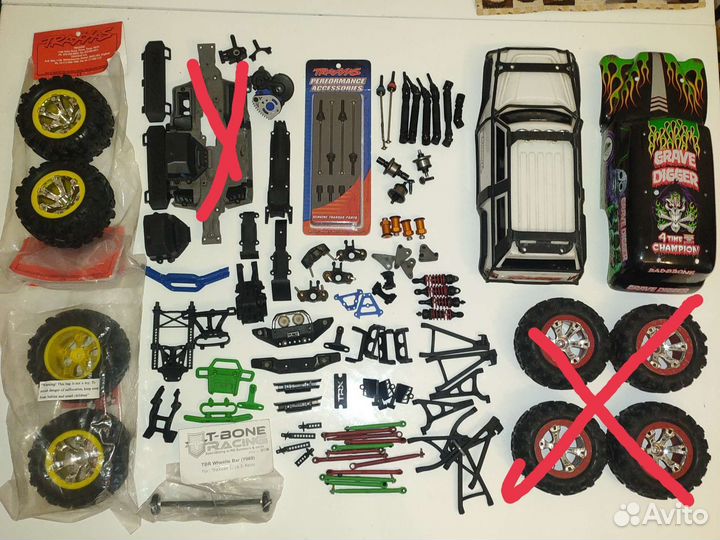 Запчасти traxxas 1:16 e-revo, summit