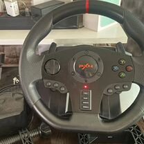 Игровой руль 900 градусов с педалями