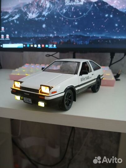 Модель автомобиля toyota trueno ae86