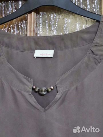 Блуза apriori натуральный шелк 50 размер объявление продам