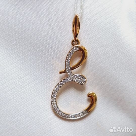 Золотые подвески с Фианитом