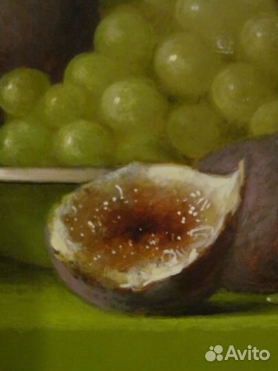 Натюрморт с фруктами. Холст. Масло. Подпись. люкс