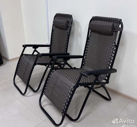 Кресло шезлонг 2 штуки