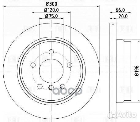 Диск торм. для а/м BMW X1 (E84) (09) /1 (E81)
