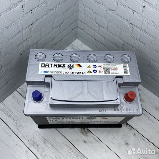 Аккумулятор Batrex Euro Silver 75Ah, 700A